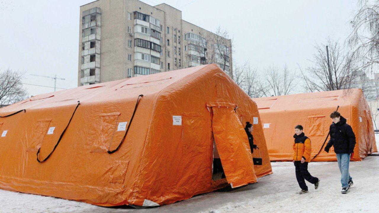 Kiev’in ‘hayatta kalma’ çadırları