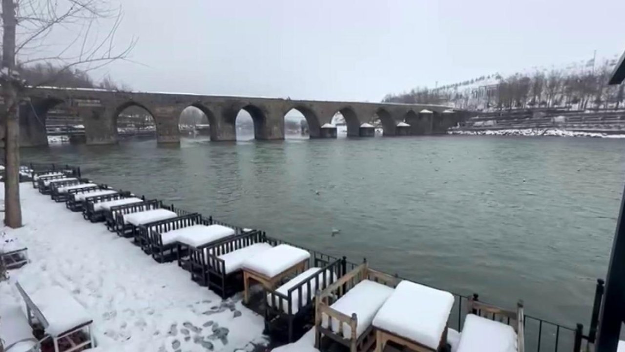 Yoğun kar, Dicle Nehri’nde su seviyesini arttırdı