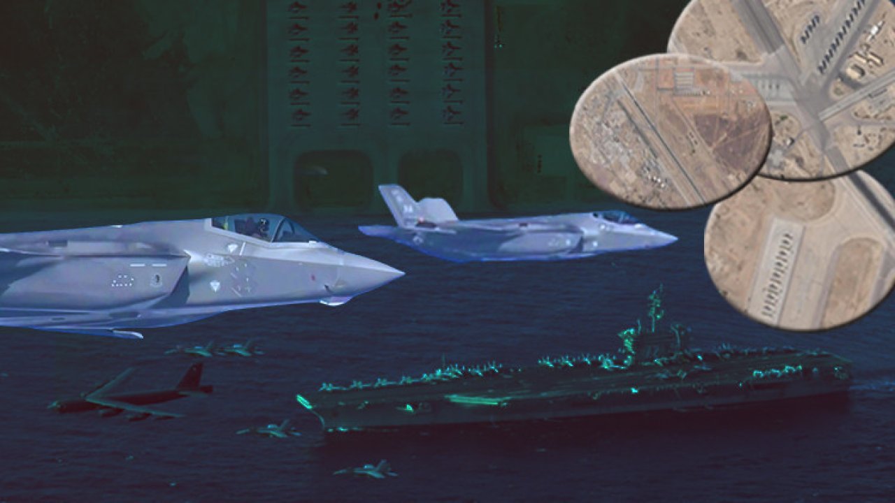 ABD'nin dev askeri yığınağı uydu görüntüleriyle tespit edildi: 150 savaş uçağı İran'a karşı konuşlandırıldı