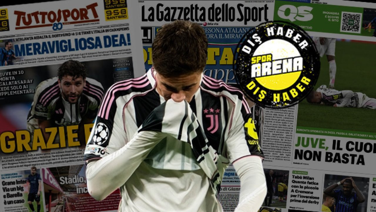 Galatasaray'ın tarihi Juventus maçı İtalyan manşetlerinde: 'Nasıl Osi! Bu acı verici'