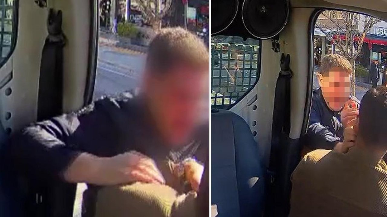 İzmir’de araç kamerasına yansıyan darp! O polis açığa alındı