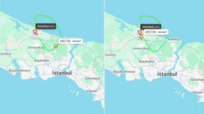 Kahire uçağında panik anları! İstanbul'a acil geri dönüş yaptı