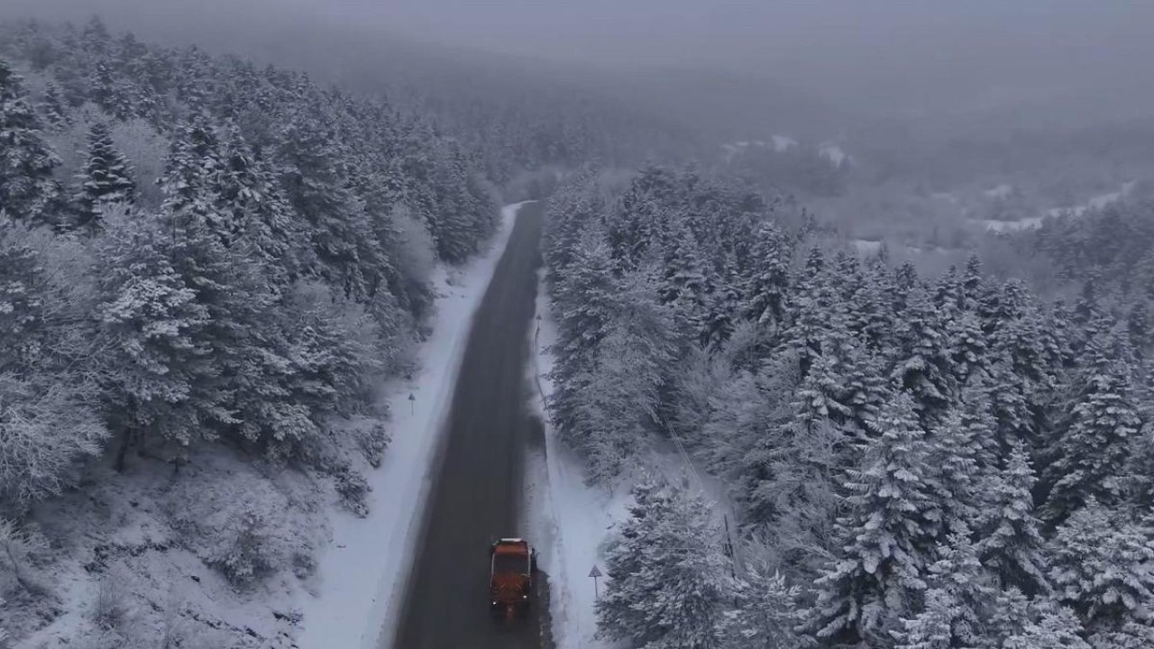 Karabük’ün yüksek kesimleri yeniden beyaza büründü
