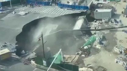 Kavşak çöktü: Sebebi metro inşaatı çıktı