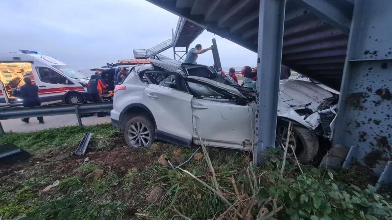 Rize'de feci kaza: 1 ölü, 1 ağır yaralı