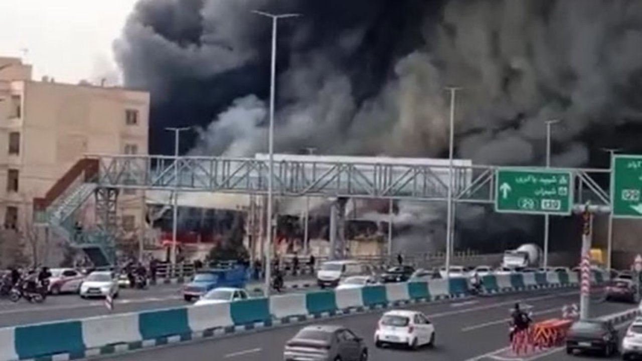 Tahran'da korkutan yangın