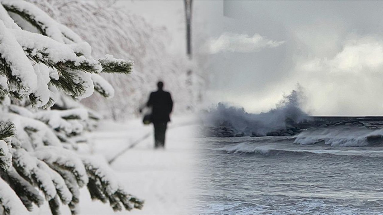 Bir tarafta kar diğer tarafta fırtına... Bugün termometre kış ayarında!