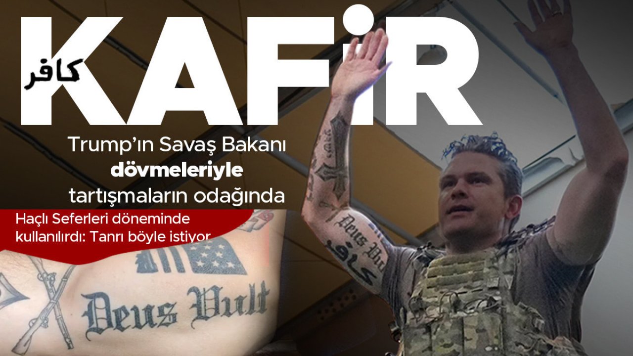 Trump'ın Savaş Bakanı 'Kafir' dövmesiyle tartışmaların odağında | Haçlı Seferleri'nde kullanılıyordu: 'Tanrı böyle istiyor'