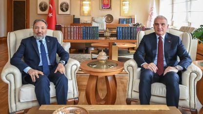 Bakan Ersoy, Diyanet İşleri Başkanı Safi Arpaguş ile görüştü