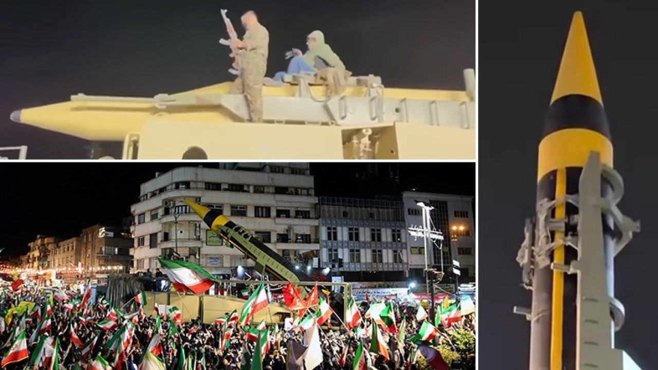 İran'da füzeli gövde gösterisi: Hürremşehr ve Kadir meydana çıktı