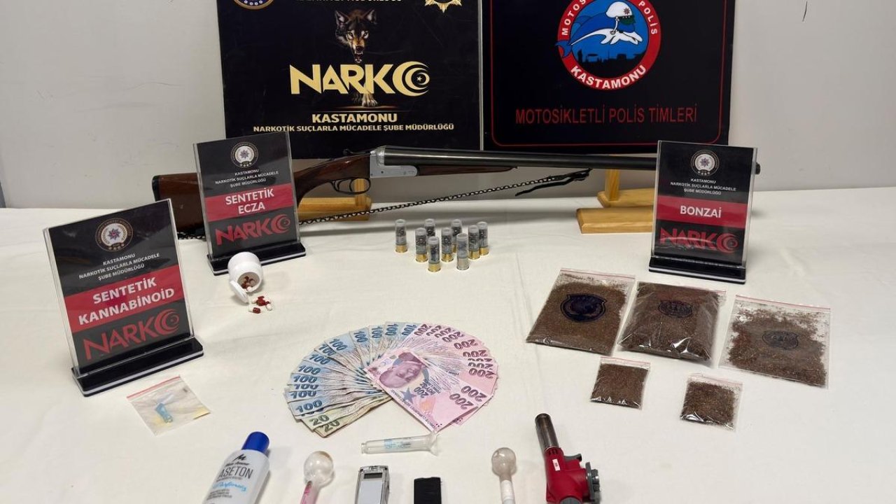Kastamonu iki ayrı uyuşturucu operasyonunda 6 şüpheli gözaltına alındı
