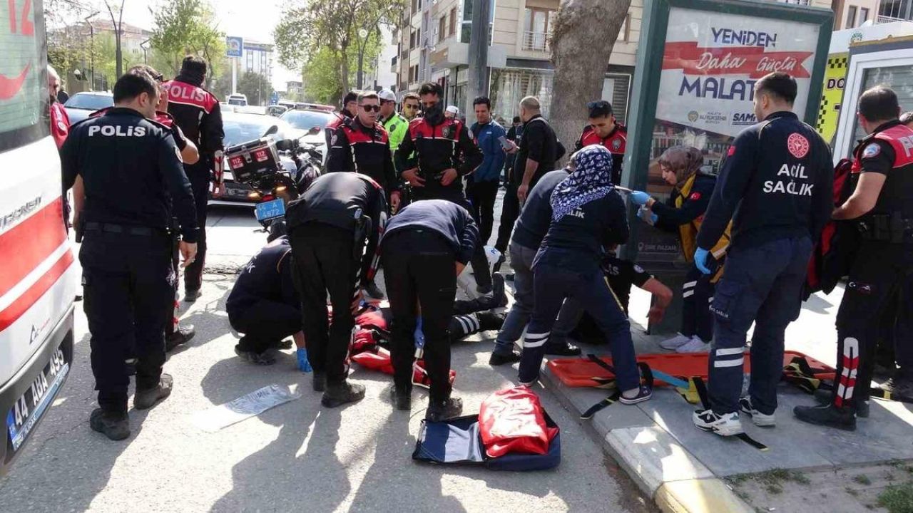 Malatya’da yunus timleri kaza yaptı: 2 polis yaralı