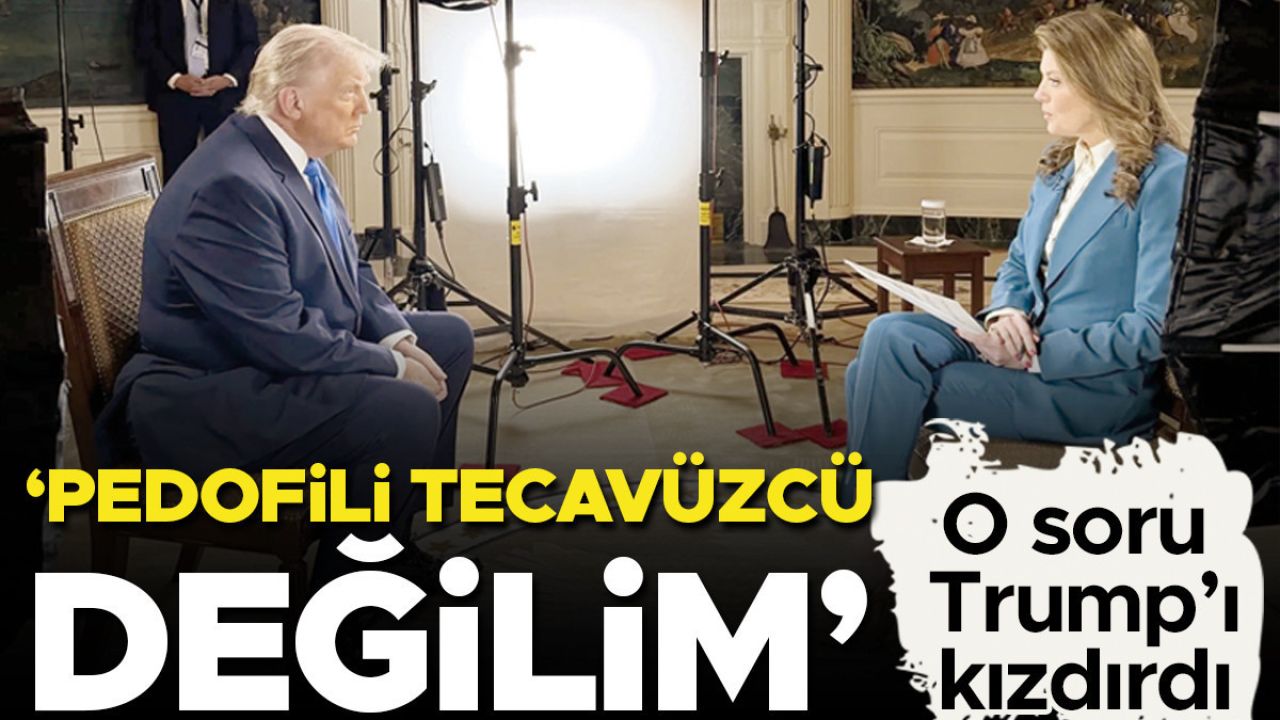 O soru Trump’ı kızdırdı! ‘Pedofili tecavüzcü değilim’