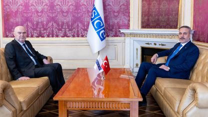 Dışişleri Bakanı Hakan Fidan, AGİT Genel Sekreteri Feridun Sinirlioğlu ile bir araya geldi
