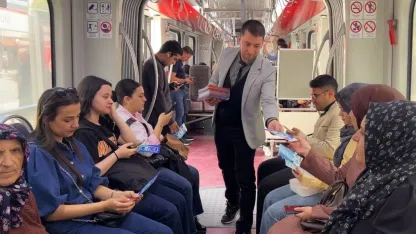 Kayserililere sahada KBB Trafik uygulaması tanıtımı
