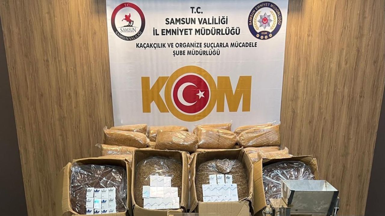 Samsun'da kiraladığı evi kaçak sigara imalathanesine çevirdi! O şüpheli yakalandı