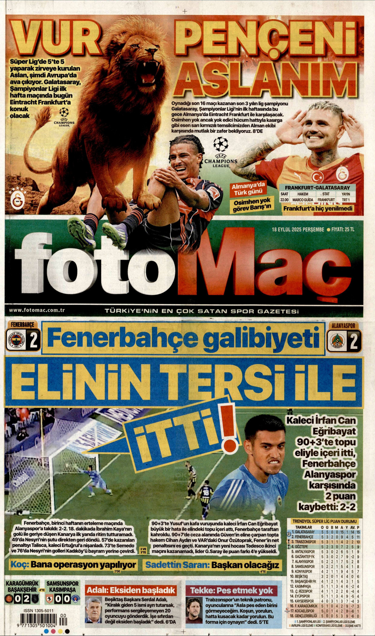 FOTOMAÇ Gazete Manşeti