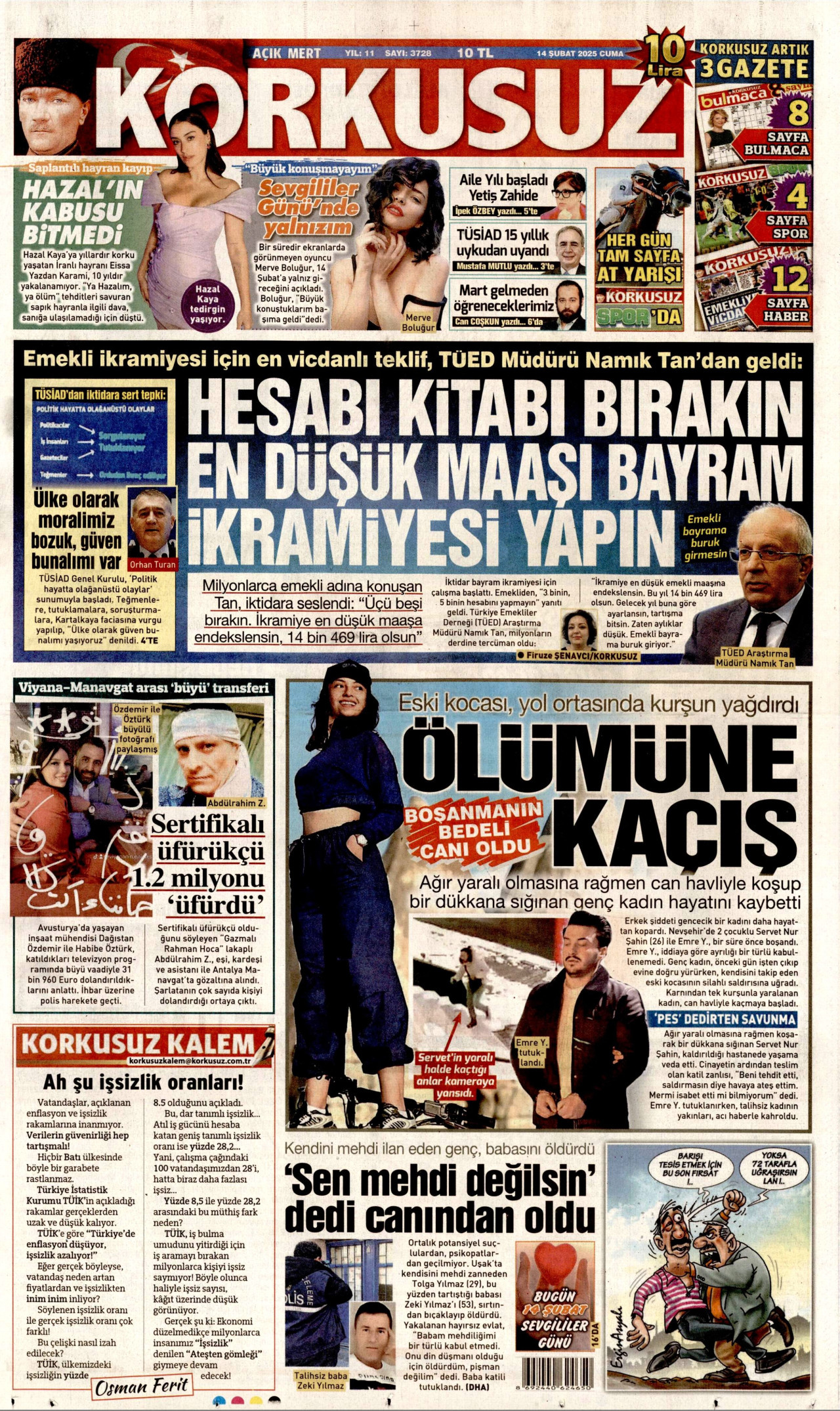 KORKUSUZ Gazete Manşeti