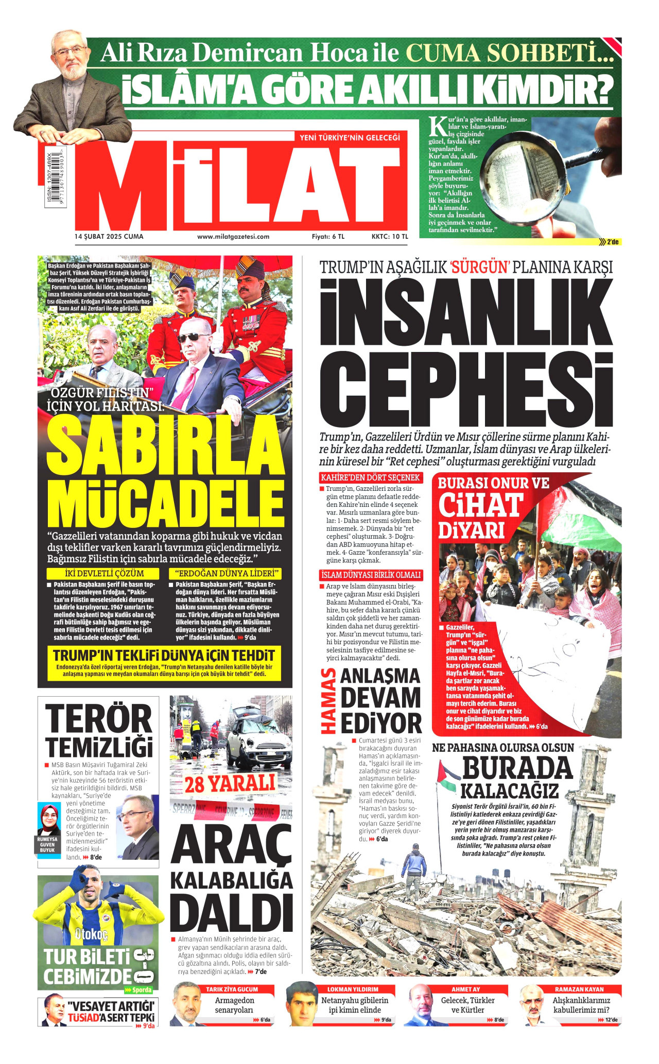 MİLAT Gazete Manşeti