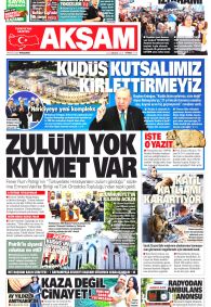 AKŞAM Gazete Manşeti