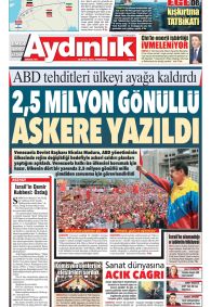 AYDINLIK GAZETESİ Gazete Manşeti
