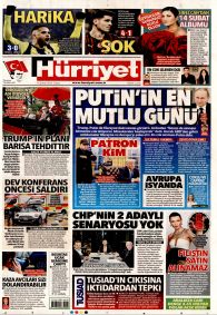 HÜRRİYET Gazete Manşeti