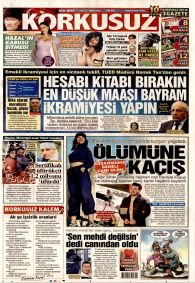KORKUSUZ Gazete Manşeti