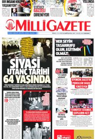 MİLLİ GAZETE Gazete Manşeti