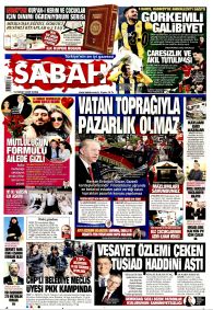 SABAH Gazete Manşeti