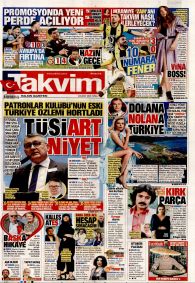 TAKVİM Gazete Manşeti