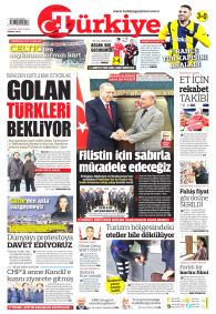 TÜRKİYE GAZETESİ Gazete Manşeti