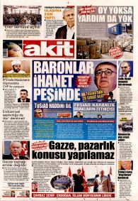 YENİ AKİT Gazete Manşeti