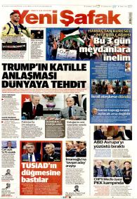 YENİ ŞAFAK Gazete Manşeti