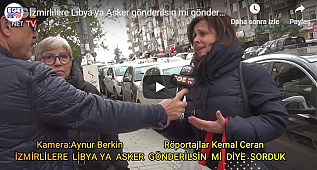 İzmirlilere Libya ya Asker gönderilsin mi gönderilmesin mi? diye sorduk.